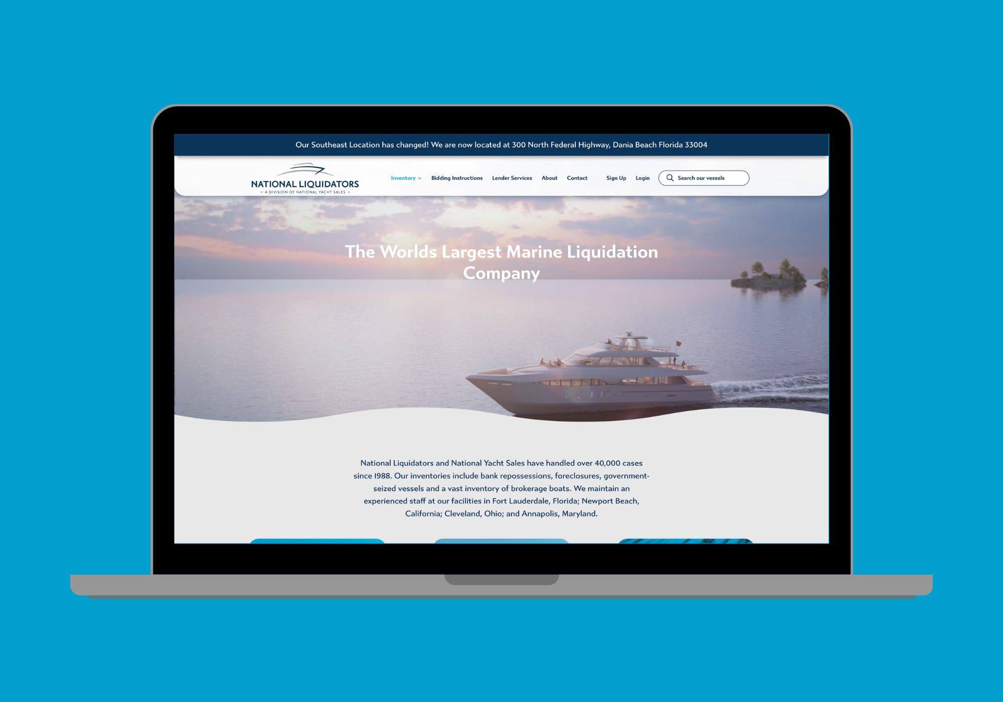Website designed for National Liquidators