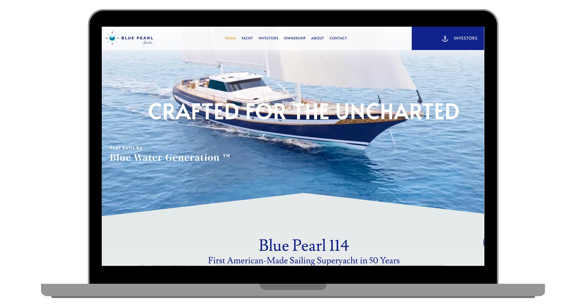 Blue Pearl Yachts Website Design
