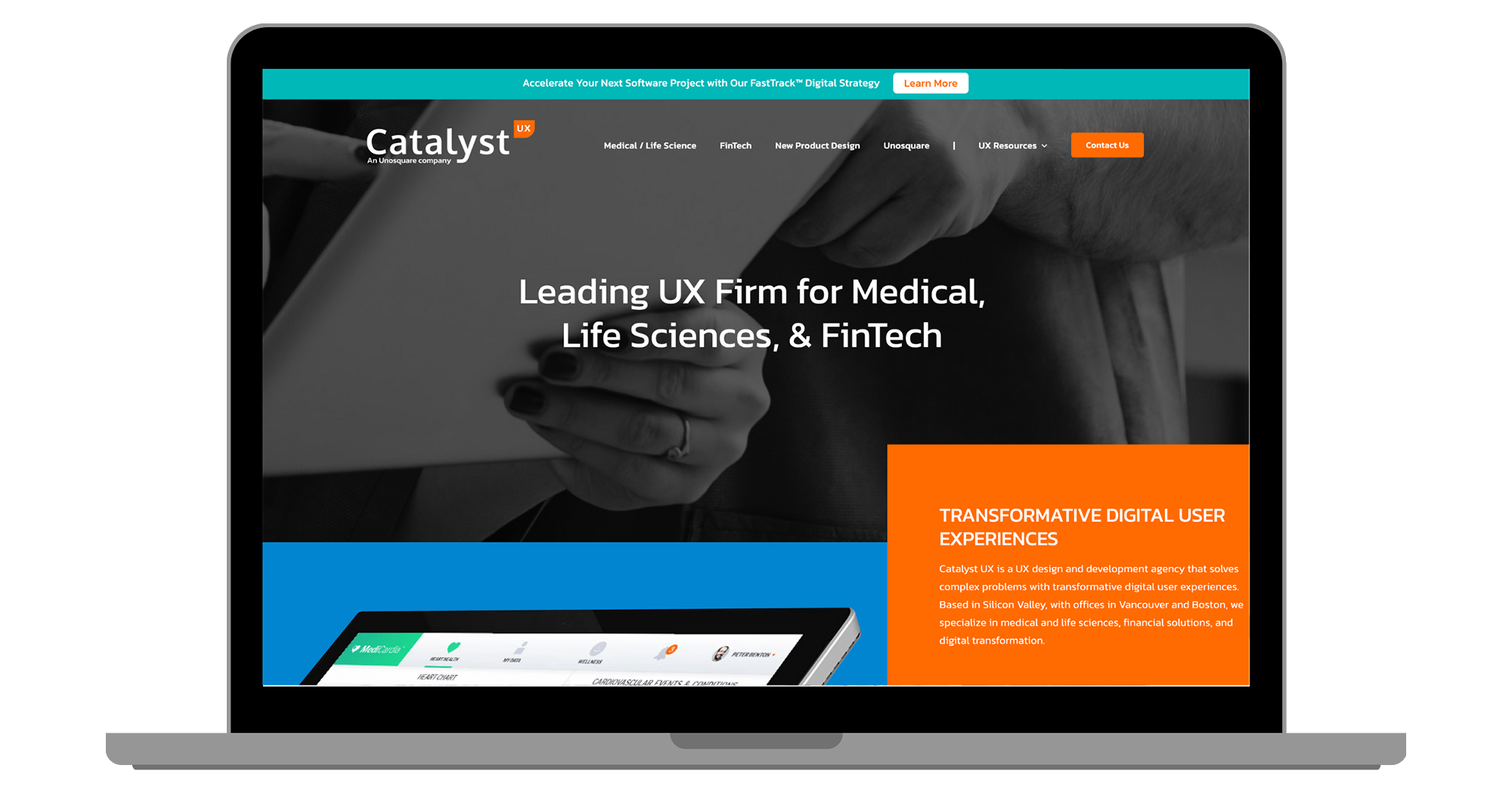 Catalyst UX Website Design