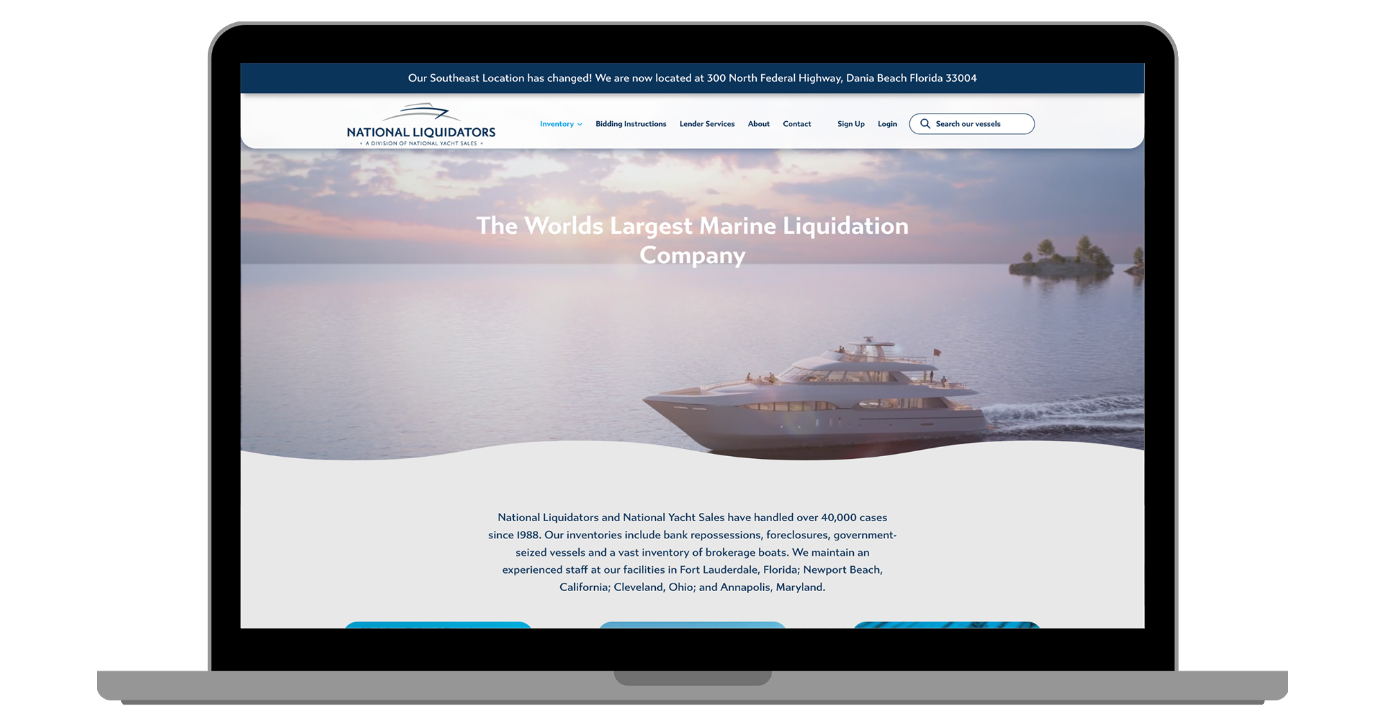 National Liquidators Website Design